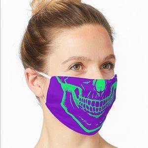 SKULLFACE Mask GREEN/PURPLE